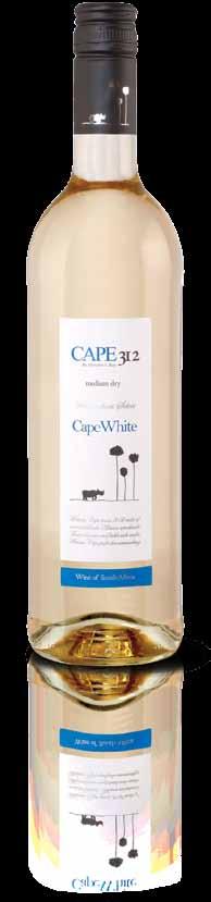 RPA CAPE 312 / Kala [1] [2] [3] [B] [1] CAPE 312 pół Wyprodukowane w winnicach południowoafrykańskiego Western Cape, białe pół, niezwykle świeże wino, pełne aromatów białych owoców jabłek, gruszek,