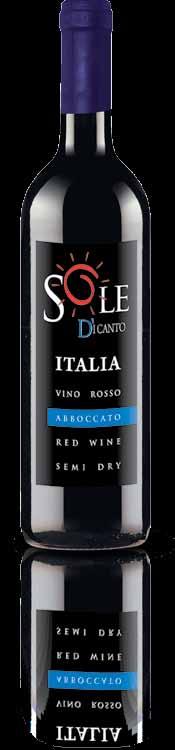 [B] [7] Sole di Canto Italia PÓŁ Orzeźwiające białe pół wino, powstałe ze specjalnie selekcjonowanych odmian winogron wzrosłych we włoskich winnicach.