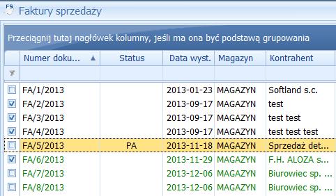 Rysunek 19 Odfiltrowany raport kontekstowy Każdy raport Analiz BI może być raportem kontekstowym.