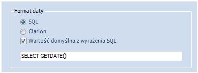 zapytaniach pisanych do parametrów lista SQL można użyć innych parametrów zdefiniowanych dla raportu. Dzięki temu, np.