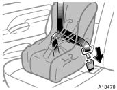 OSTRZE ENIE Nie wolno mocowaç fotelika dzieci cego na tylnym siedzeniu (w samochodzie bez trzeciego rz du siedzeƒ) lub na siedzeniu w drugim rz dzie (w samochodzie z trzecim rz dem siedzeƒ) w po o