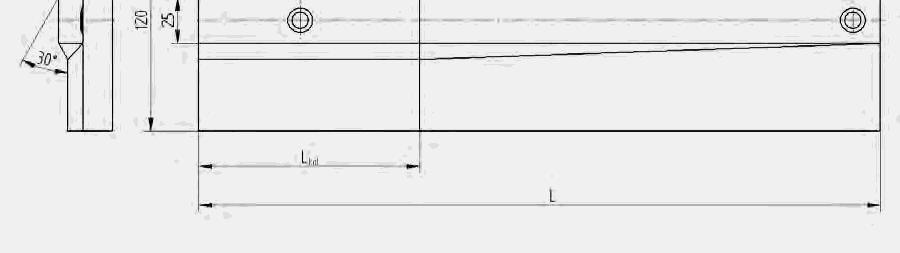 5. Badania doświadczalne Tablica 5.2 Główne parametry szczęk płaskich zastosowanych w badaniach obciskania obrotowego Lp. γ [ ] h SZ [mm] L kal [mm] L [mm] 1. 2,00 5 120 480 2. 2,50 5 120 410 3.