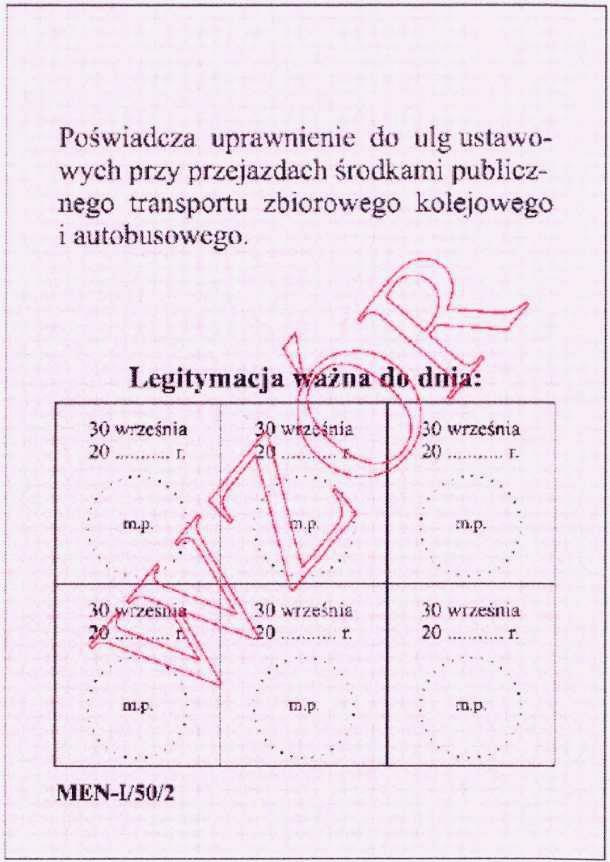 wydawane do roku szkolnego 2015/2016 i zachowują ważność do czasu ukończenia przez ucznia nauki w danej szkole, z