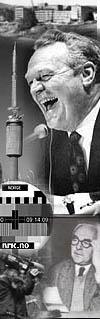 Początki telewizji Szacuje się, że audytorium jedynego norweskiego radia NRK odbudowało się po wojnie w 100% do 1950 r. 1954 r.