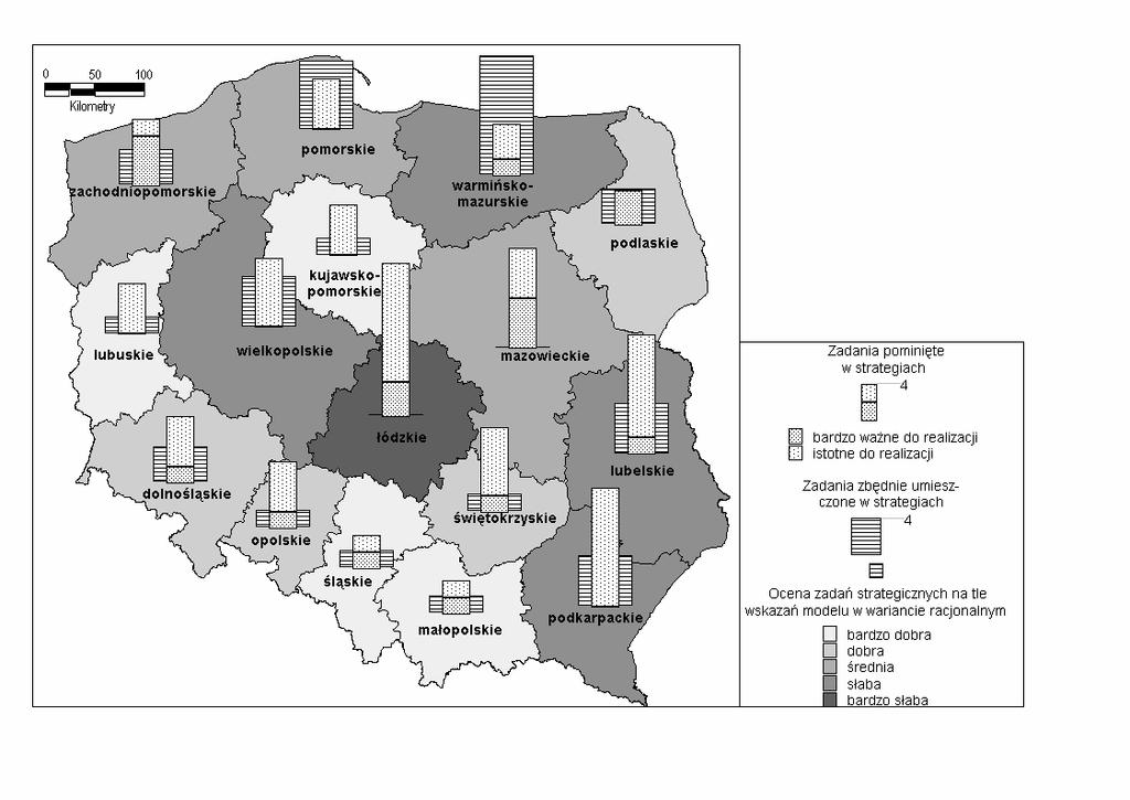 pożądanych działań stanowi umieszczenie w nich zadań, które wydają się zbędne z punktu widzenia potrzeb regionalnych.