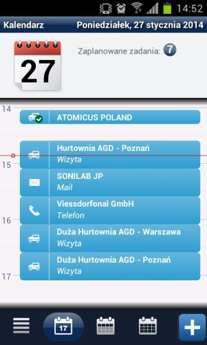 Rysunek 75. Kalendarz zakres dnia, tygodnia oraz miesiąca Godziny wizyty system nadaje sam zaczynając od godziny domyślnej zdefiniowanej w Konsoli zarządzającej.