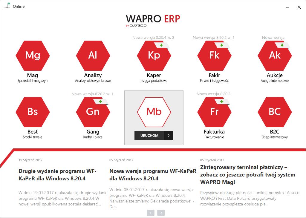 WAPRO Start Poniżej przykład zaawansowanego wyboru miejsca instalacji