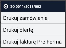 - tryb zaznaczania) lub przez przytrzymanie pojedynczego dokumentu, który chcemy wydrukować.