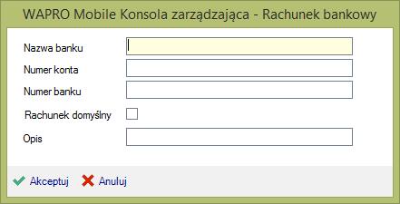 Pierwsze 10 cyfr (liczba kontrolna, numer banku i numer oddziału), cyfry te są automatycznie kopiowane do pola Numer banku.