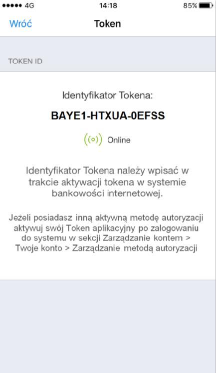 Android ios Aktywacja Tokena aplikacyjnego przez Użytkownika, który posiada aktywny Token (USB / aplikacyjny) Aby aktywować Token aplikacyjny Użytkownik loguje się do systemu przy użyciu