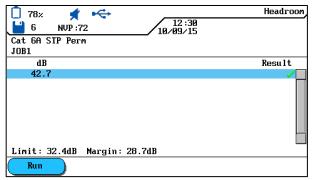 ACR (ACR-N) i Power Sum ACR (Power Sum ACR-N) Współczynnik ACR (ang. Attenuation to Crosstalk Ratio) jest różnicą pomiędzy NEXT i tłumieniem w db.