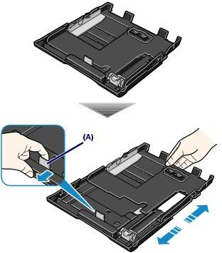 Ładowanie papieru do kasety Strona 32 z 455 3. Załaduj papier. (1) Załaduj stos papieru STRONĄ DO ZADRUKOWANIA SKIEROWANĄ W DÓŁ, KRAWĘDZIĄ WIODĄCĄ DO ŚRODKA, i wyrównaj go z prawą krawędzią kasety.