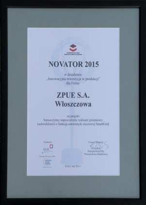 Maj 2016 Novator 2015 Staropolska Izba Przemysłowo