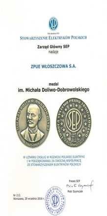 Wrzesień 2016 SEP Medal im.