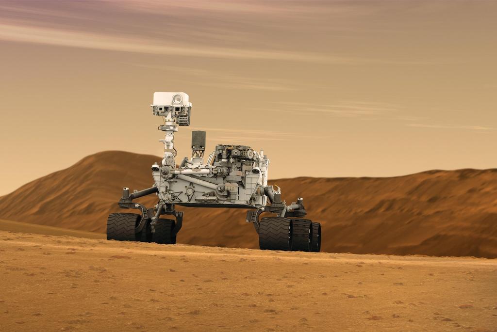 Mars Rover Curiosity. Start nastąpił 26 listopada 2011 roku. Docelowo sonda wyląduje na Marsie 6 sierpnia 2012 roku. Łazik ma pracować przez 1 rok marsjański (tj.