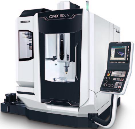 Pionowe centra obróbkowe CMX V zapewniają wysoką stabilność oraz dokładność prowadzonych procesów produkcyjnych.