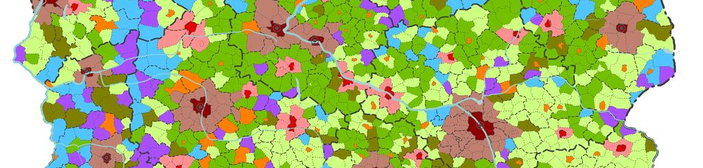 satysfakcjonujące. W tym kontekście można podtrzymać tezę, że aktualna polityka wspiera dalszą żywiołową, niekontrolowaną suburbanizację i chaos przestrzenny. Ryc. 5.