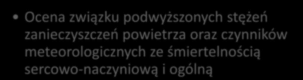 meteorologicznych z częstością występowania nagłych stanów