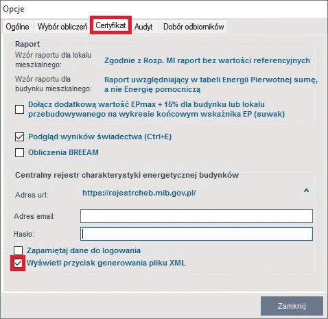 Przycisk uruchamiania TERMOCADIA oraz przełączania się i wymiany danych pomiędzy ArCADia-TERMOCAD a TERMOCADIA etap 3 Dane wejściowe - Dane o budynku Rysunek 2.