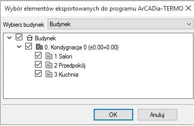 Jeśli Użytkownik skorzysta z wysuwanej listwy startowej i wybierze na niej temat obliczeń, program automatycznie przyjmie aktualnie obowiązujące warunki techniczne, czyli obecnie WT 2017. Rysunek 29.