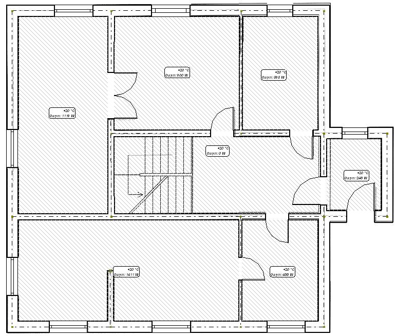 Lekcja 2: Instal-therm 4 HC 11.W identyczny sposób uzupełniamy wszystkie ściany o dodatkowe elementy tworząc kompletną konstrukcję budynku. 12.