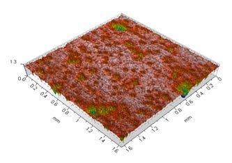 6-2014 T R I B O L O G I A 107 Obrazy otrzymane za pomocą mikroskopu interferometrycznego WLI pokazują przeszło 30-krotnie większy obszar zmierzonej powierzchni w porównaniu z obrazami otrzymanymi za