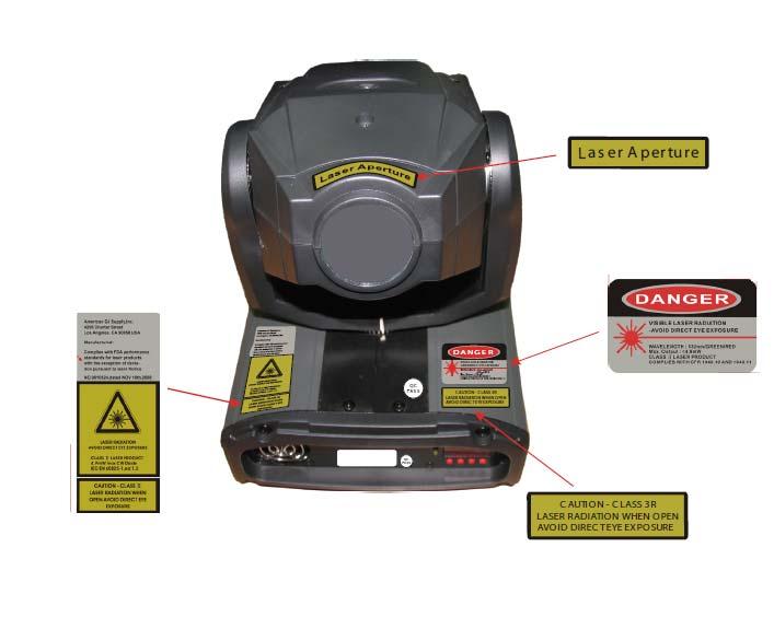 ZNAKI OSTRZEGAJĄCE O PRACY LASERA A.D.J. Supply Europe B.V.