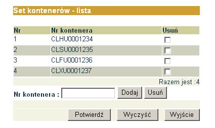 Rys. 47. 3.3.6. Zmiana awizacji złożenia kontenera Awizację złożenia kontenera można zmienić w każdym momencie przed przyjazdem samochodu / pociągu na terminal GCT.