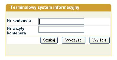 ). 2.1. Terminalowy system informacyjny Terminalowy system informacyjny to funkcja w systemie express, która umożliwia przejście do aplikacji zewnętrznej, dostępnej po ponownym zalogowaniu się.