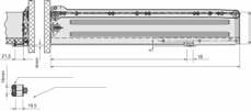 Systemy szuflad Prowadnice szufladprowadniceplanowanie, konstrukcja Systemy szuflad hamulec do jednościennych boków szuflad INDAmatic schemat