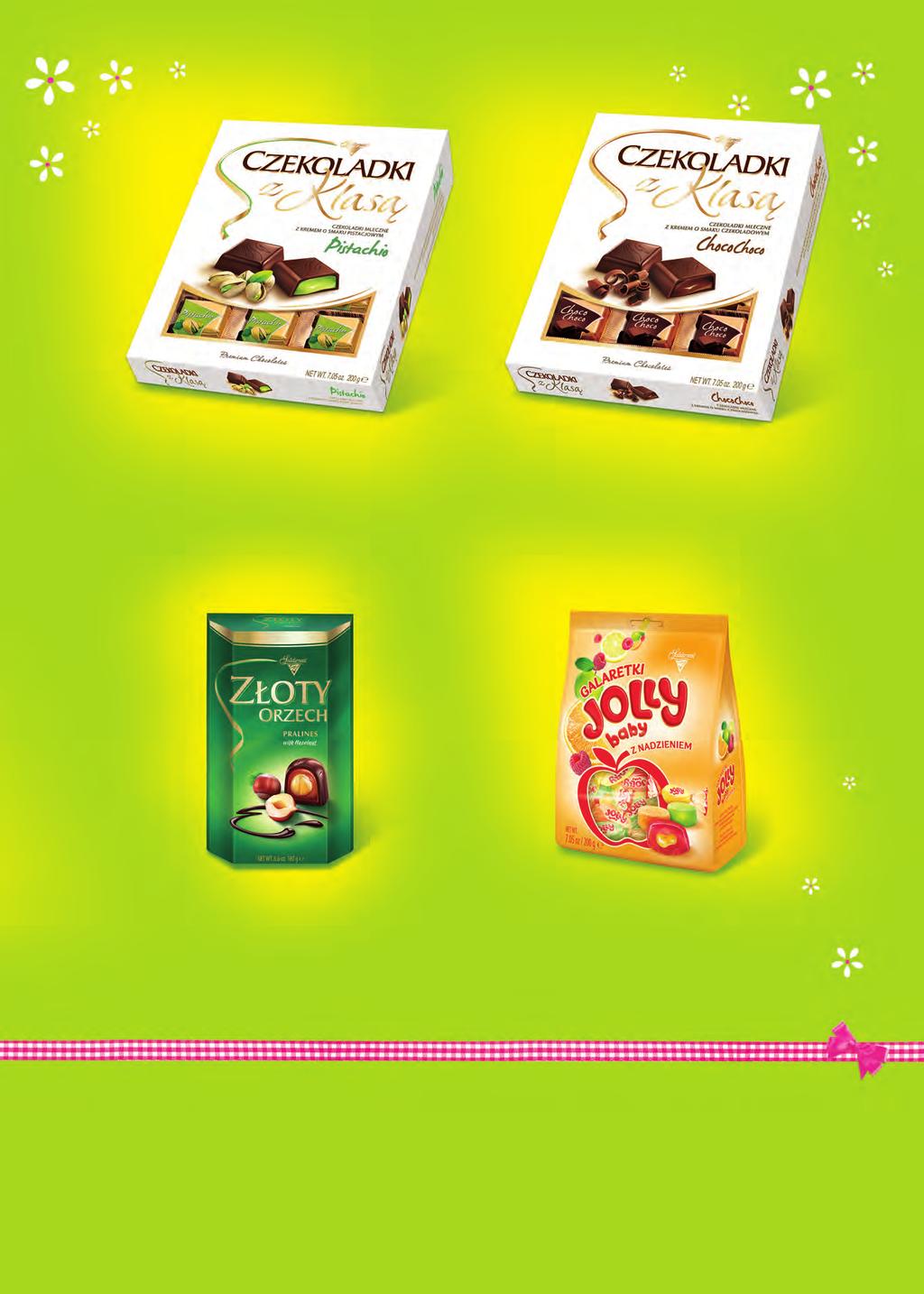 1. Czekoladki z Klasą Pistachio 200 g 1. Czekoladki z Klasą Choco Choco 200 g 1.