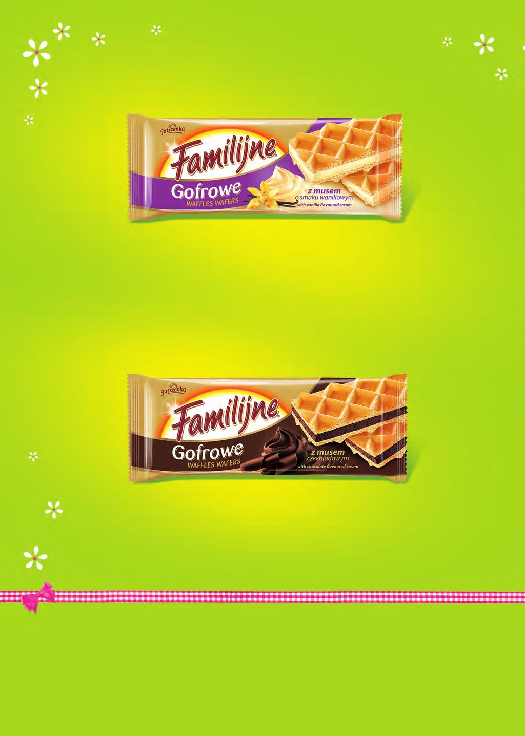 21. Familijne Wafle Gofrowe o smaku waniliowym 150 g 22. Familijne Wafle Gofrowe o smaku czekoladowym 150 g na ie 21. Familijne - Wafle Gofrowe o sm.