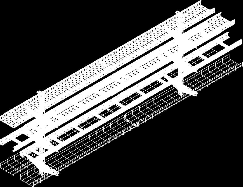 konstrukcji ponadnormatywnej do ułożenia przewodów na korytku kablowym, drabince i korytku siatkowym typu sufit.