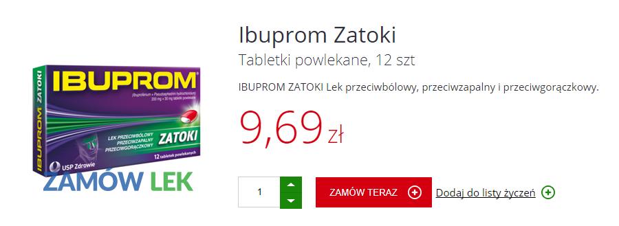 [17/37] Apteki internetowe W oknie zamawianie leków klikamy przycisk Zamów teraz. Rysunek 33.