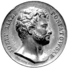 medal autorstwa Franciszka Caunoisa wybity z okazji Êmierci ksi cia Józefa