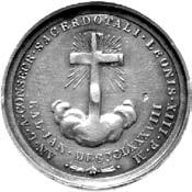 medal kardyna a Barberiniego sygn. I. F. Travanus 1675 r., Aw: Popiersie w prawo i napis w otoku: F. EPIS.