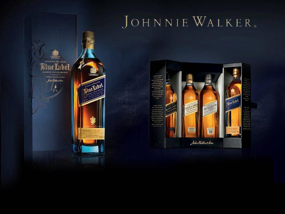 Johnnie Walker to szkocka whisky nr 1 na świecie* JOHNNIE WALKER BLUE LABEL 0,7L (KARTON) 501,37 zł netto JOHNNIE WALKER COLLECTION PACK 4 X 0,2 L (200 ml Johnnie