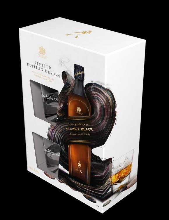 szklankami JOHNNIE WALKER RED LABEL