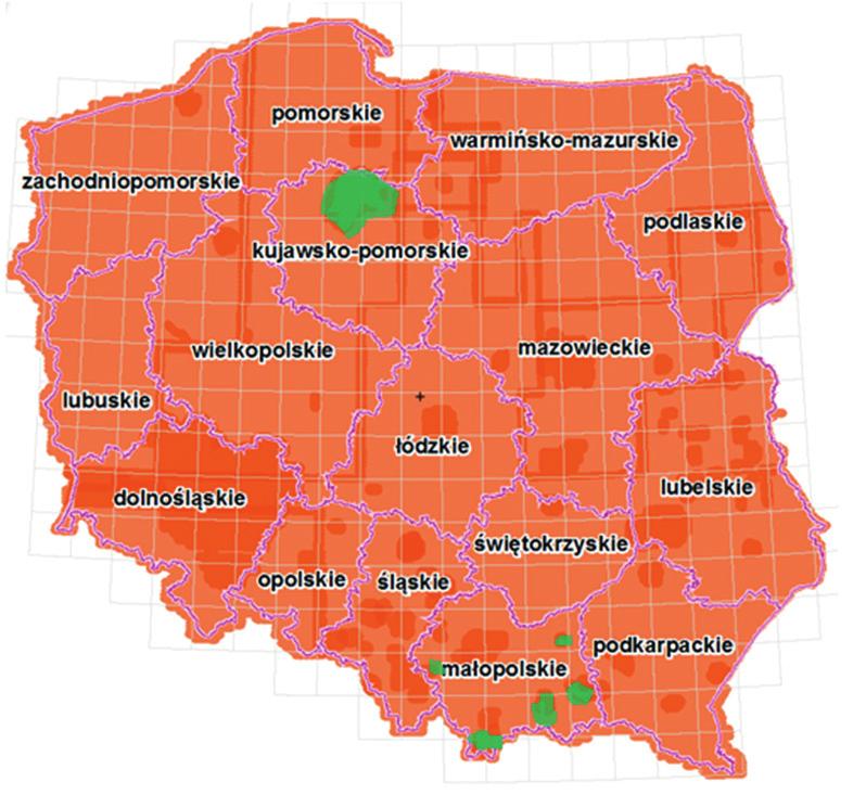rozdzielczej ortofotomapie, ogrodzeniach i budynkach z pomiaru fotogrametrycznego i niezmiennych pierwotnych granicach działek, 2.