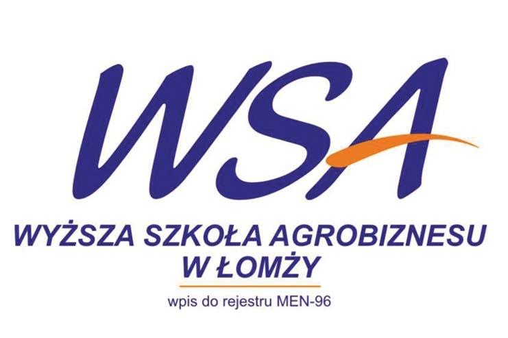 Wydawnictwo Wyższej Szkoły Agrobiznesu w Łomży Seria: Zeszyty Naukowe Nr 48 pod redakcją: