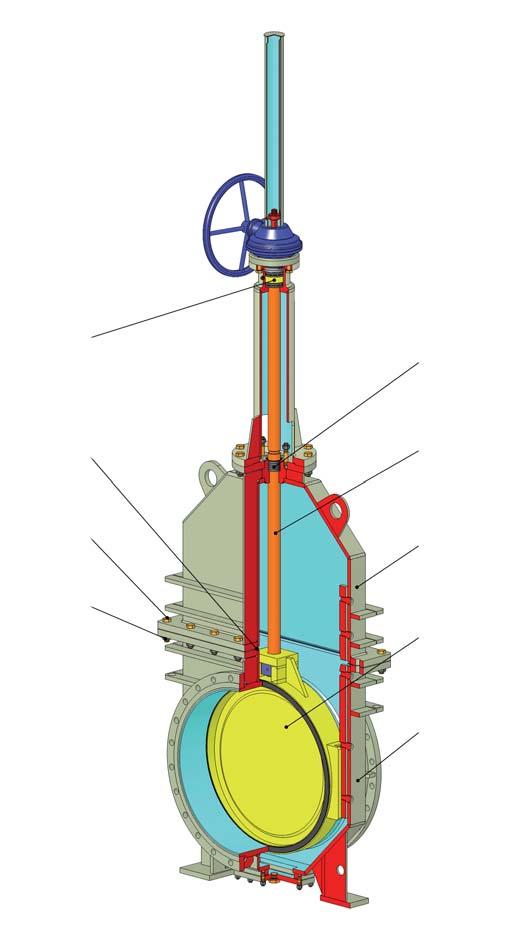 ZASUWA Z TRZPIENIEM WZNOSZONYM RISING STEM GATE VALVES TYP / TYPE S33.