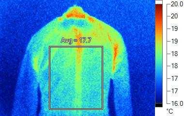 Evolution 25,1 o C, 27,4 o C Obraz termiczny po 60