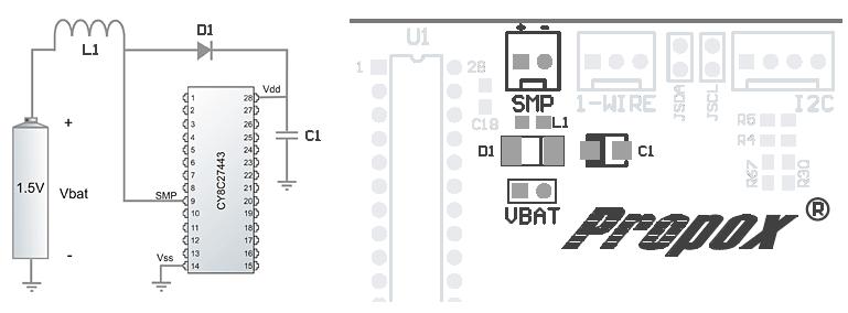 4. Zasilanie Płyty Płyta powinna być zasilana z zewnętrznego zasilacza o napięciu 7..12V AC, lub 9..15V DC, przy pomocy standardowego wtyku o średnicy bolca 2.