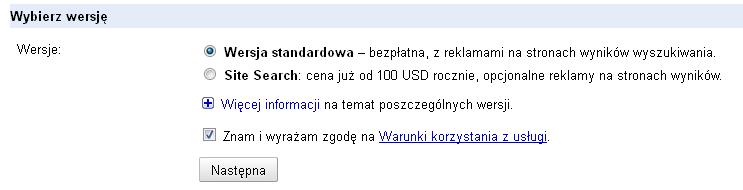 4.2. Instalacja wyszukiwarki Google UWAGA! Poniższy opis jest wyłącznie dla wersji 2.0 portali z nową szatą graficzną (gdzie wyszukiwarka Google umieszczona jest po prawej stronie portalu). 1.