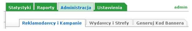 6. Kliknij przycisk WSTECZ w przeglądarce internetowej. 7. Zamiast 750x100 wpisz 300x250 i kliknij Zapisz zmiany. 8. Kliknij Administracja, a następnie Generuj Kod Bannera: 9.