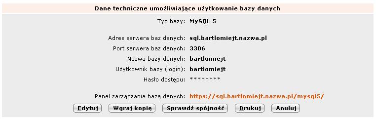 php(1) : eval()'d code on line 1 Przyczyną jest zbyt mała ilość pamięci operacyjnej przydzielonej dla skryptów PHP. Skontaktuj się z administratorem serwera. 7.13. Na serwerze Nazwa.