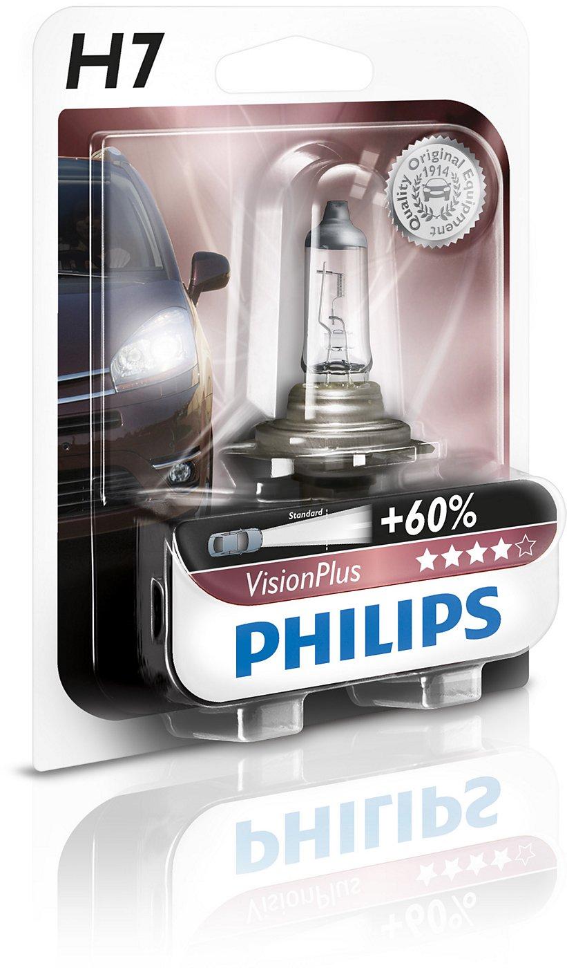 2017-08-17 PHILIPS H7 12V 55W PX26d VisionPlus Żarówki halogenowe H7 VisionPlus marki Philips.