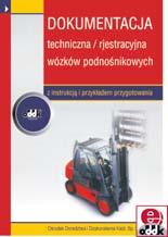 WÓZKI JEZDNIOWE MASZYNY I URZĄDZENIA BUDOWNICTWO WÓZKI JEZDNIOWE Dokumentacja techniczna/rejestracyjna wózków