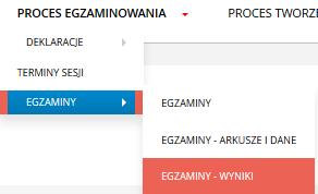 5. Po wygenerowaniu możliwe jest wyświetlenie: listy zdających, listy loginów i haseł, hasła do importu, danych. W tym celu Użytkownik naciska odpowiedni przycisk. a.