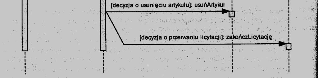 przypisanego do przesyłanego komunikatu alternatywne komunikaty 33 Diagram sekwencji k : Klient <<create>> {transient} : Transakcja p : PełnomocnikODBC ustalakcje(a,d,o)